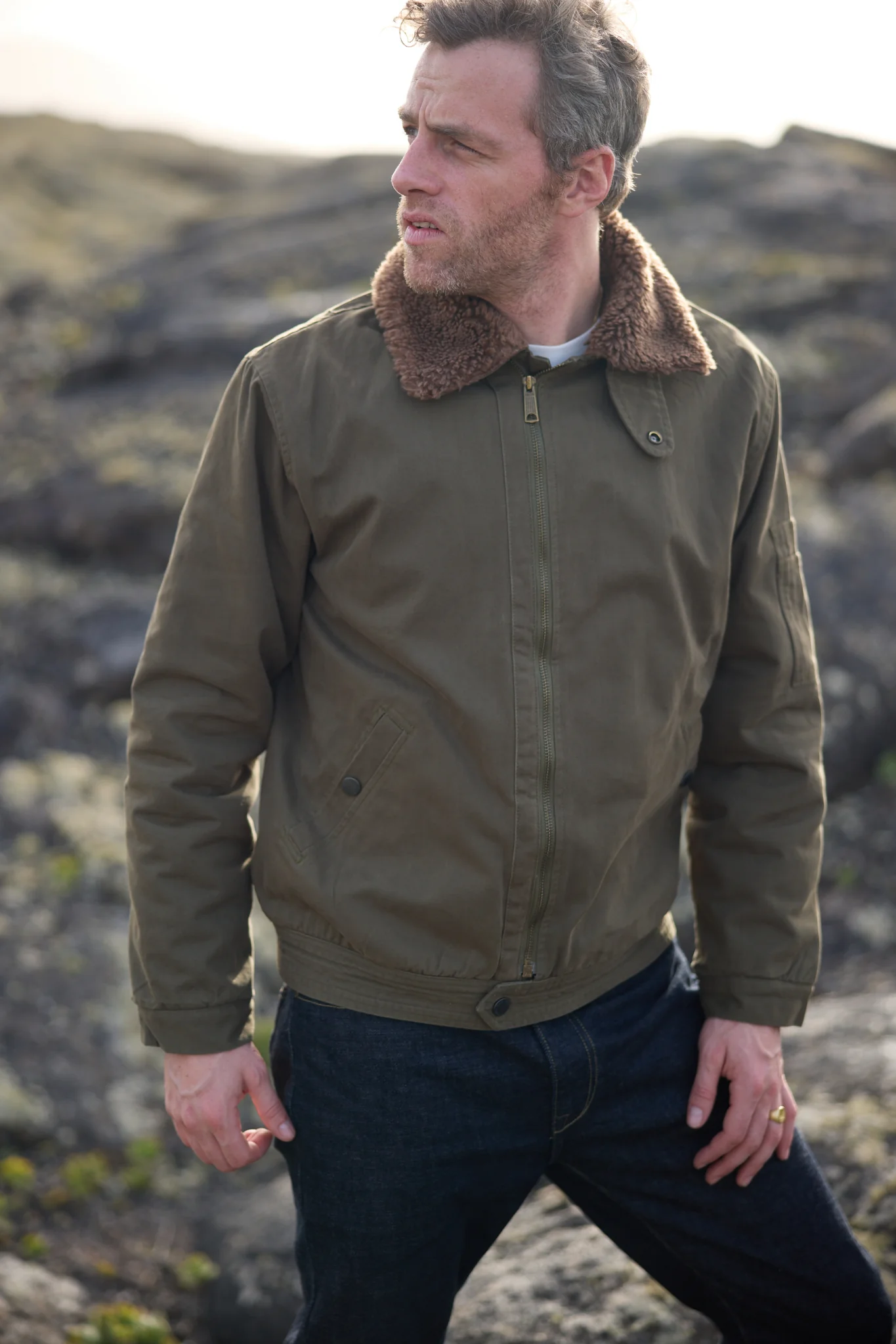 Blouson Le Minéral - Kaki - Image 2