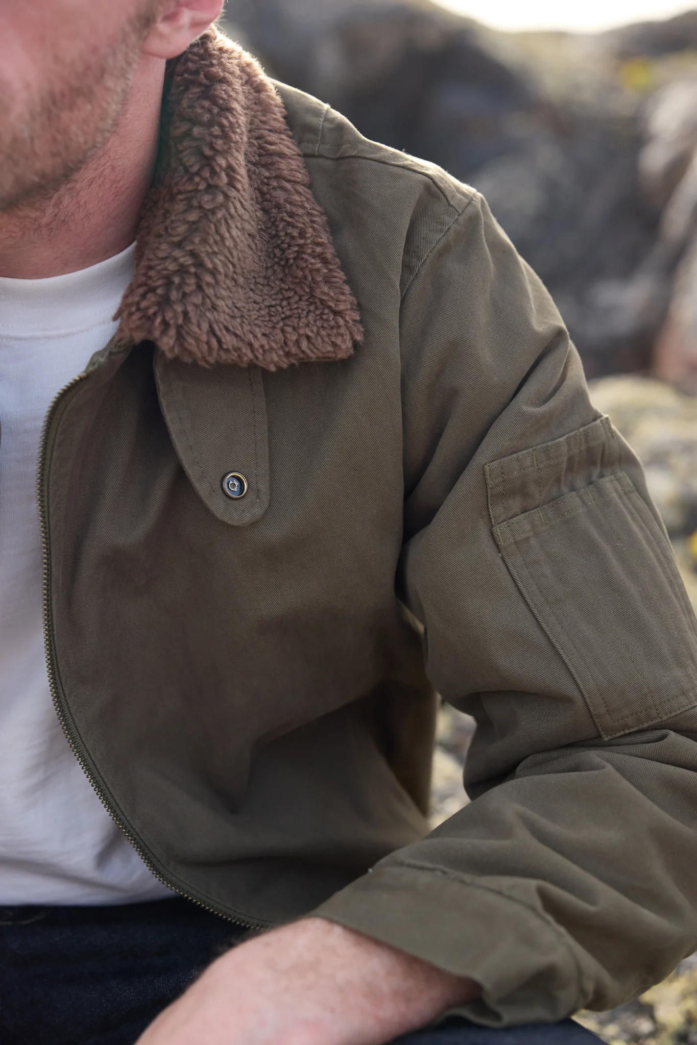 Blouson Le Minéral - Kaki - Image 3