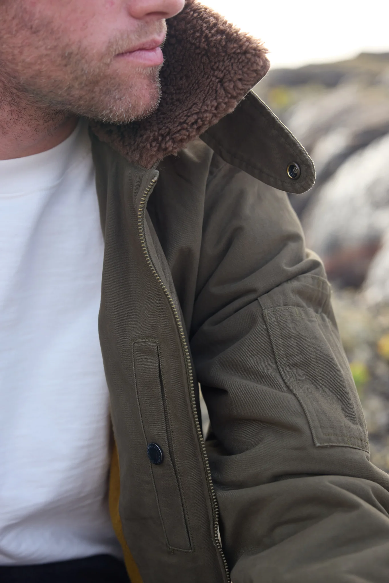 Blouson Le Minéral - Kaki - Image 6