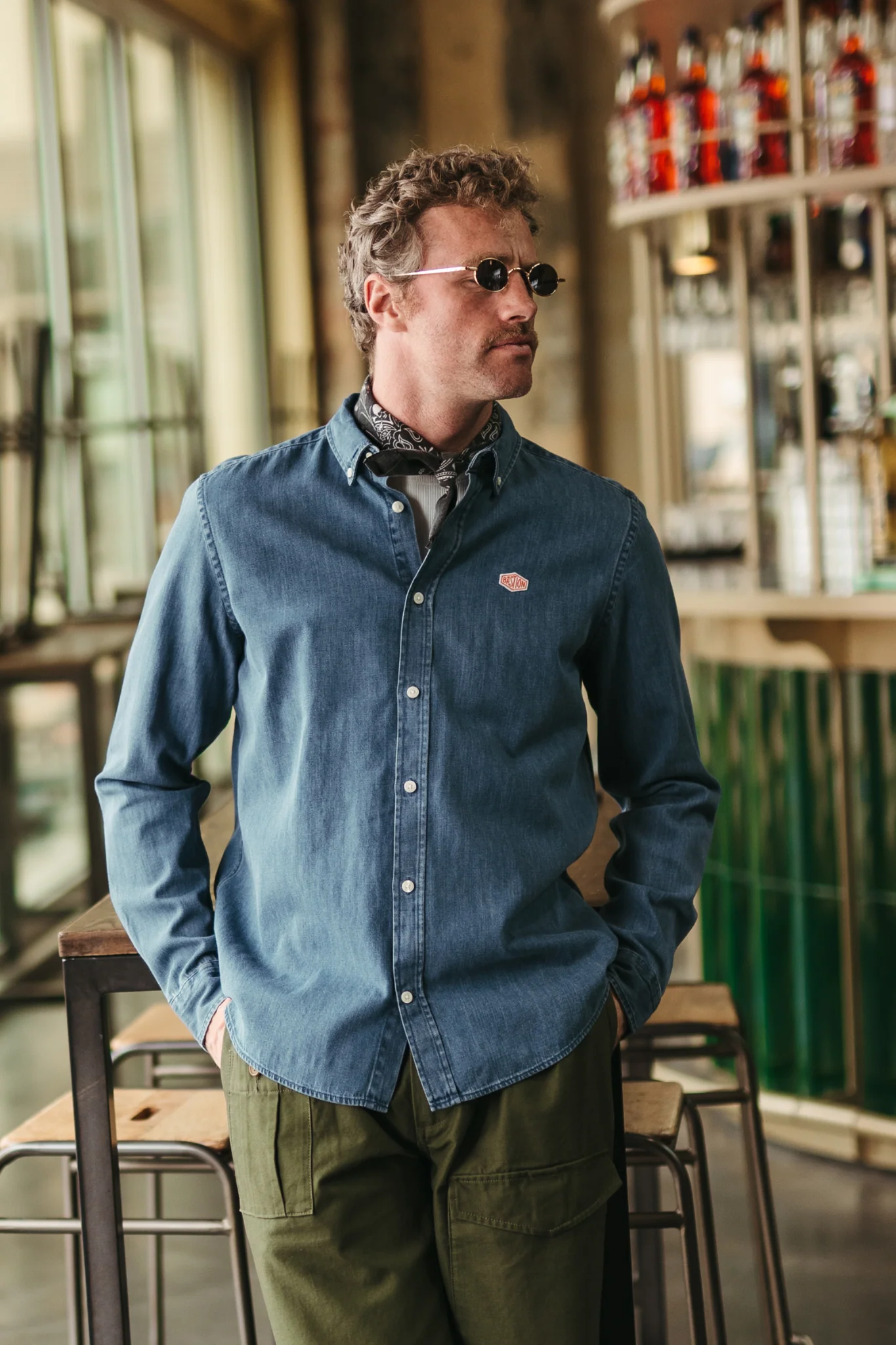 Chemise Le Sculpteur - Dark denim - Image 3
