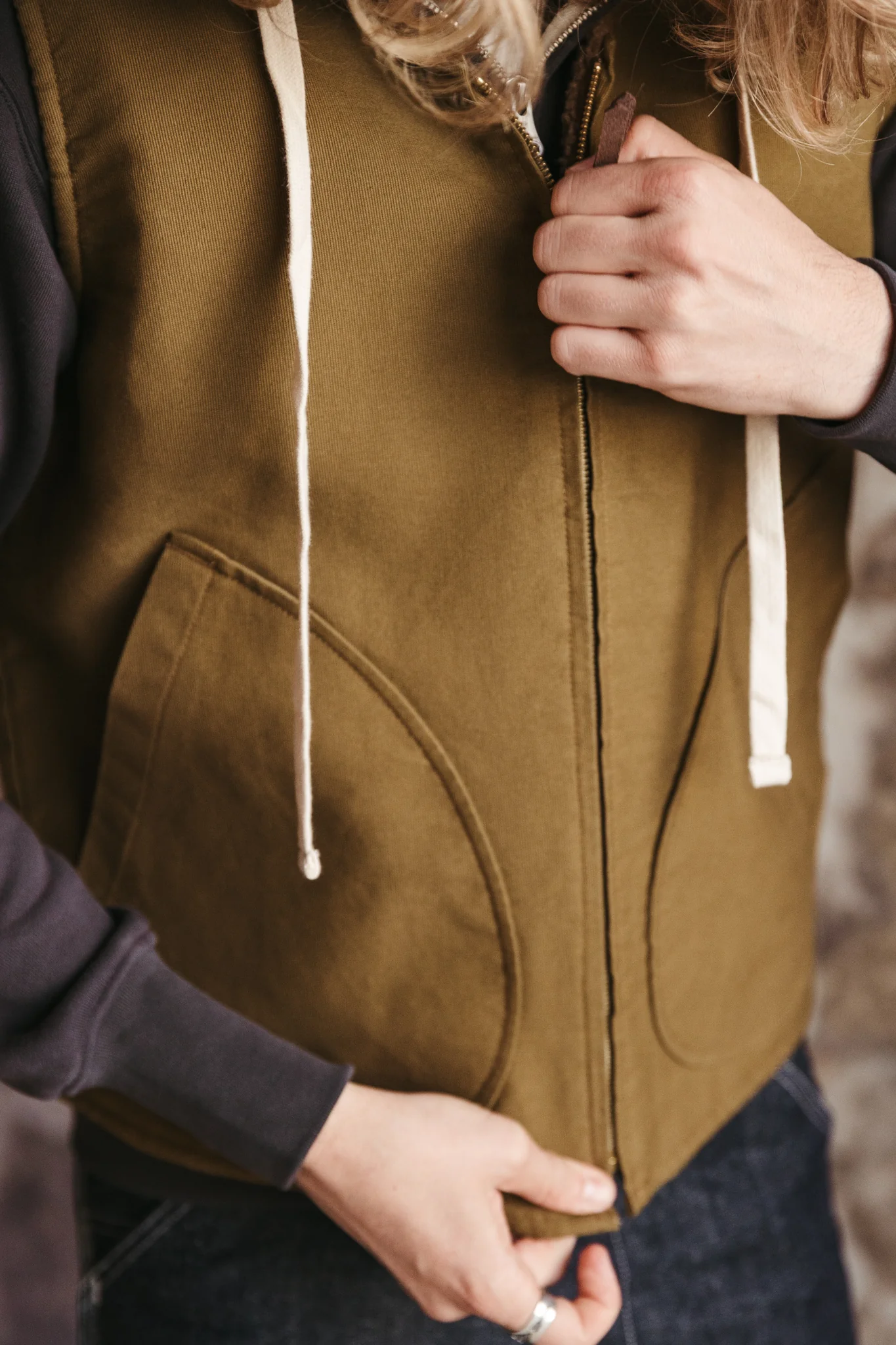Gilet Le Berger - Army green - Image 2