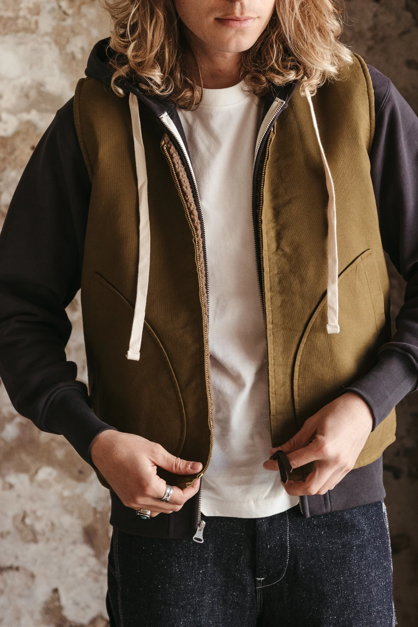 Gilet Le Berger - Army green - Image 3
