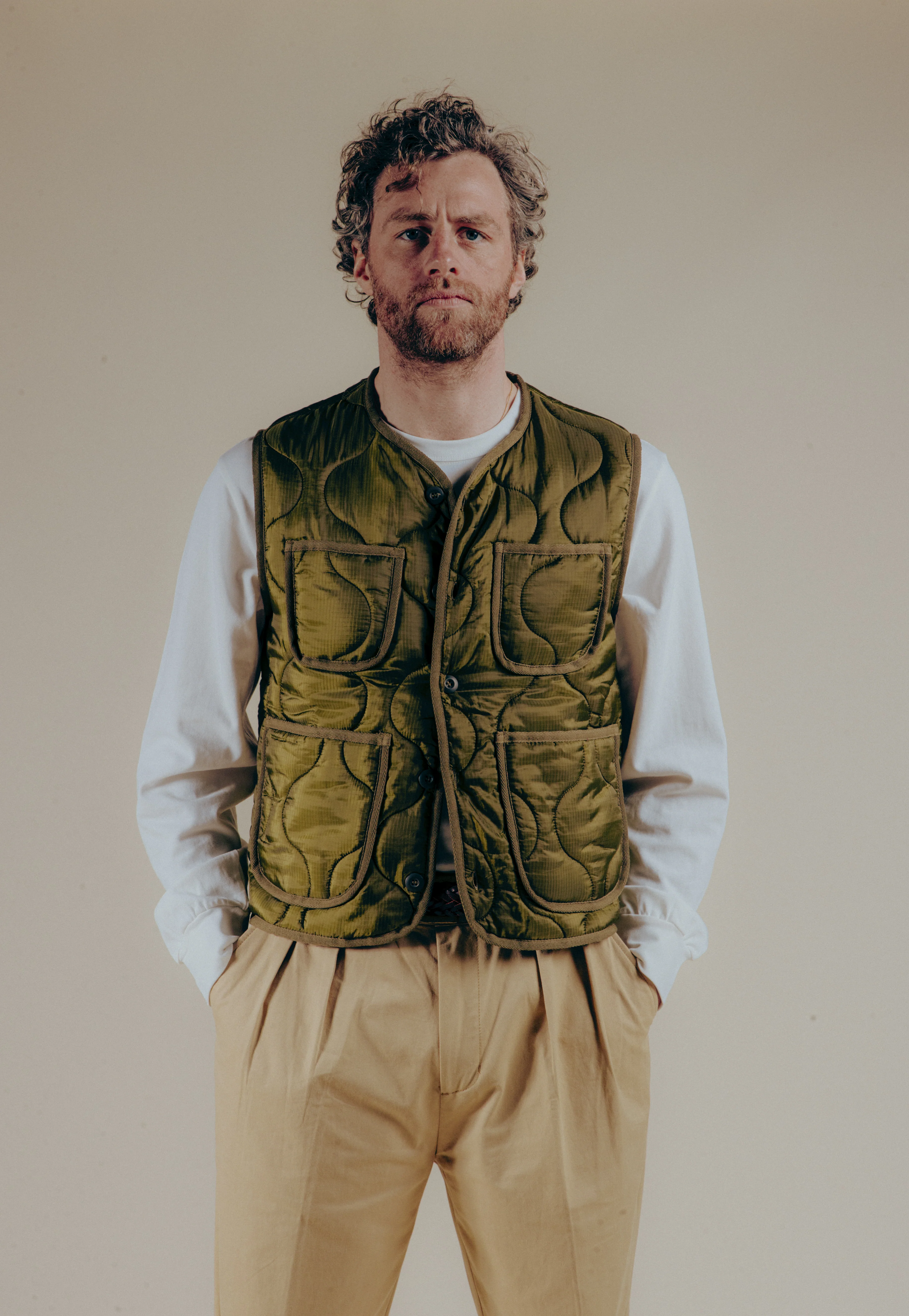 Gilet Le Liner - Military Green - Image 4