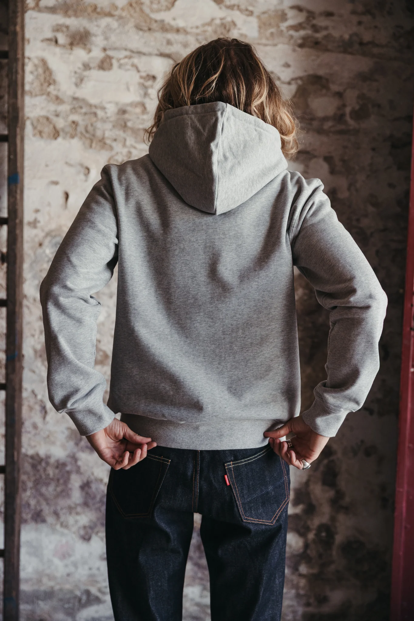 Hoodie Le Franc - Gris clair - Image 4
