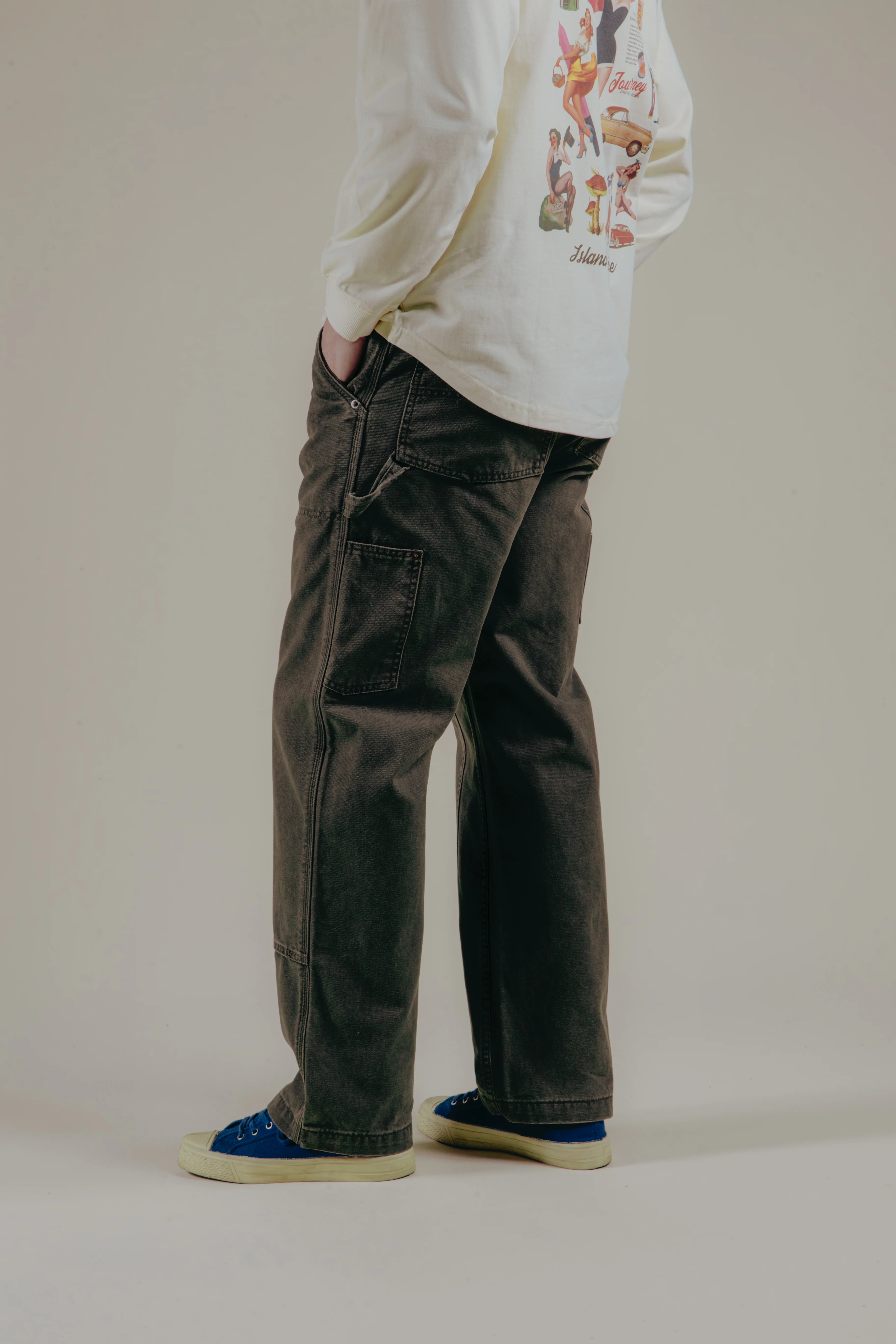Pantalon Le Bâtisseur - moss green - Image 3