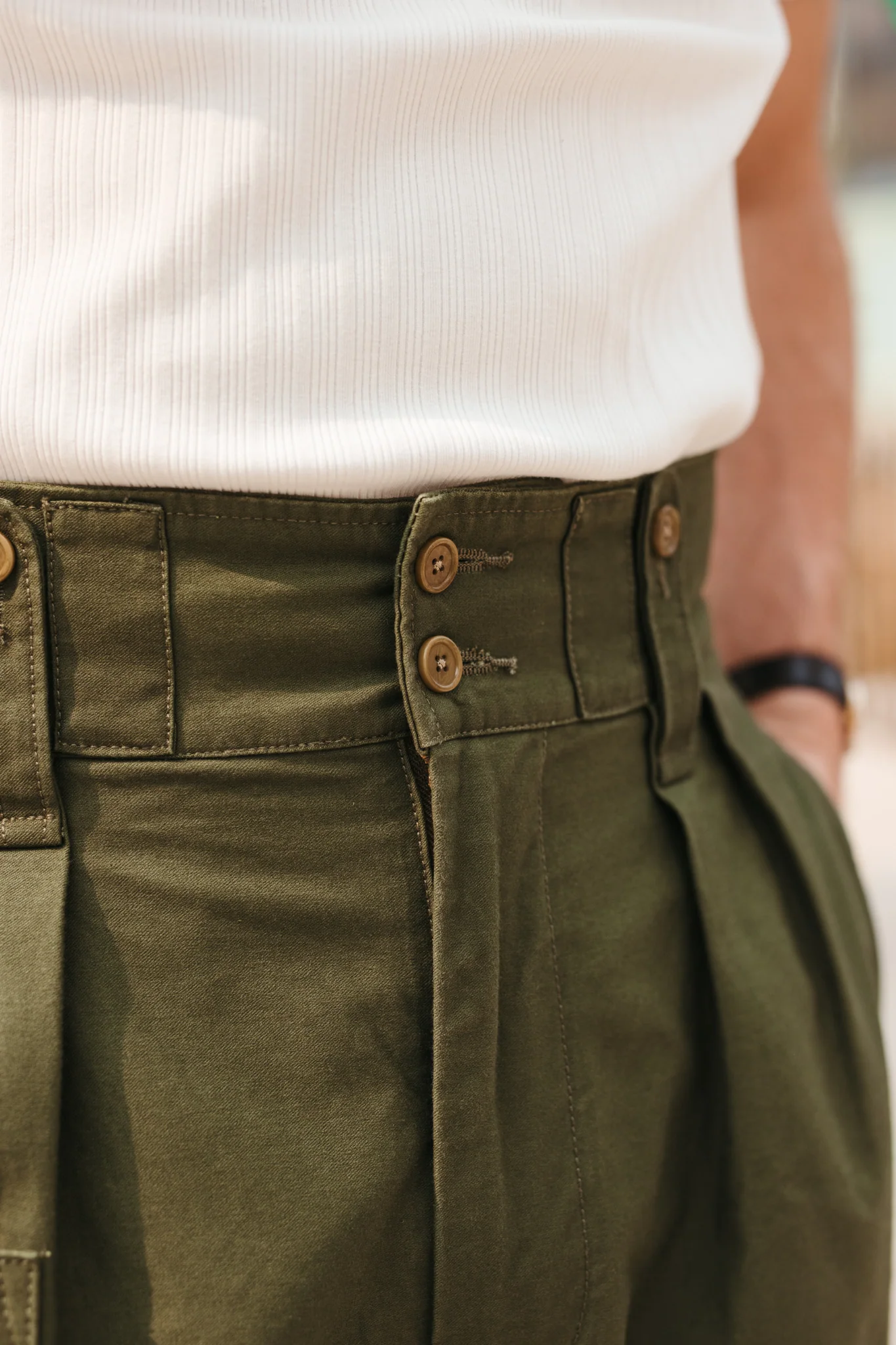 Pantalon Le Majestueux - Military green - Image 4