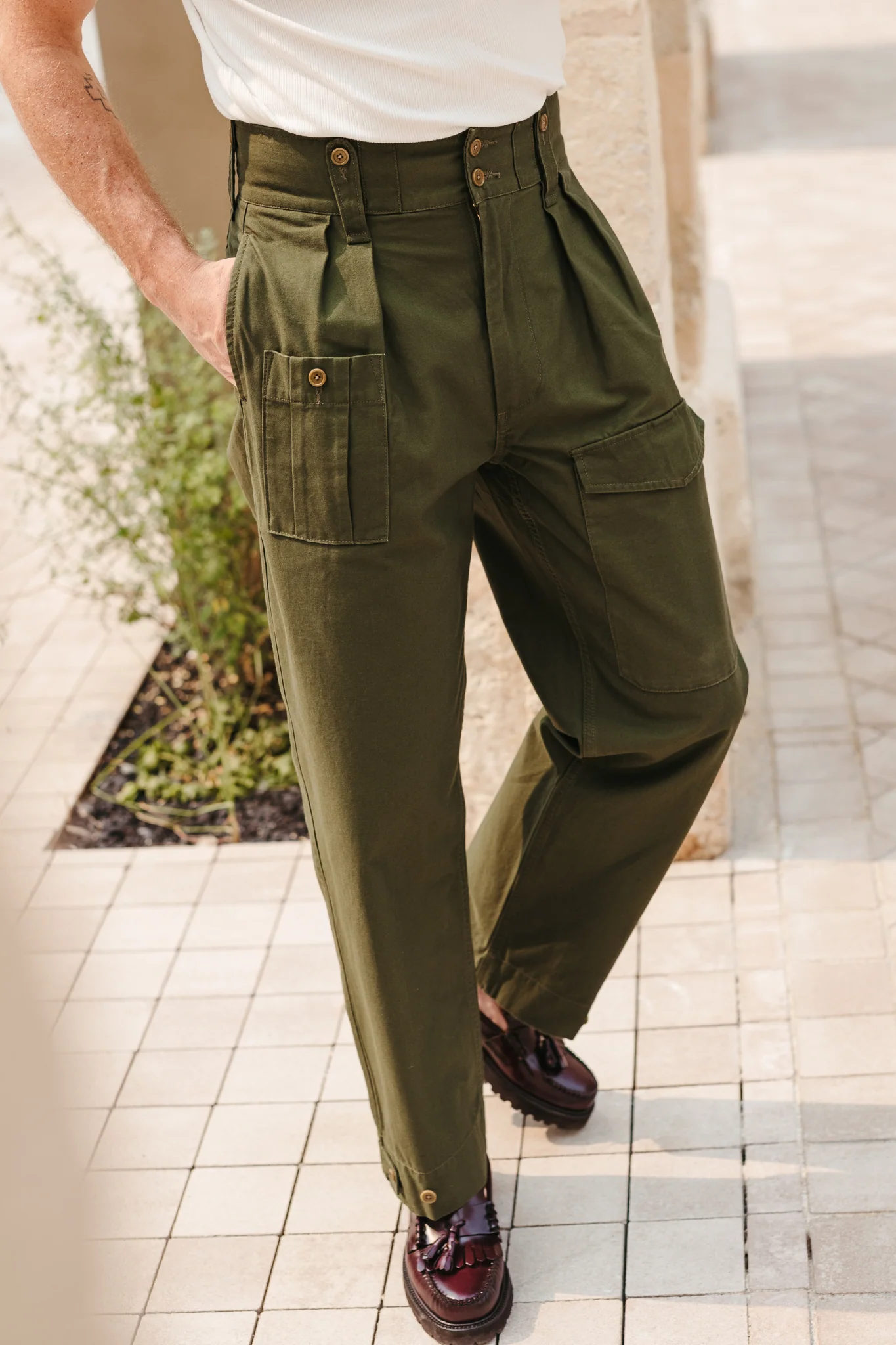 Pantalon Le Majestueux - Military green - Image 5