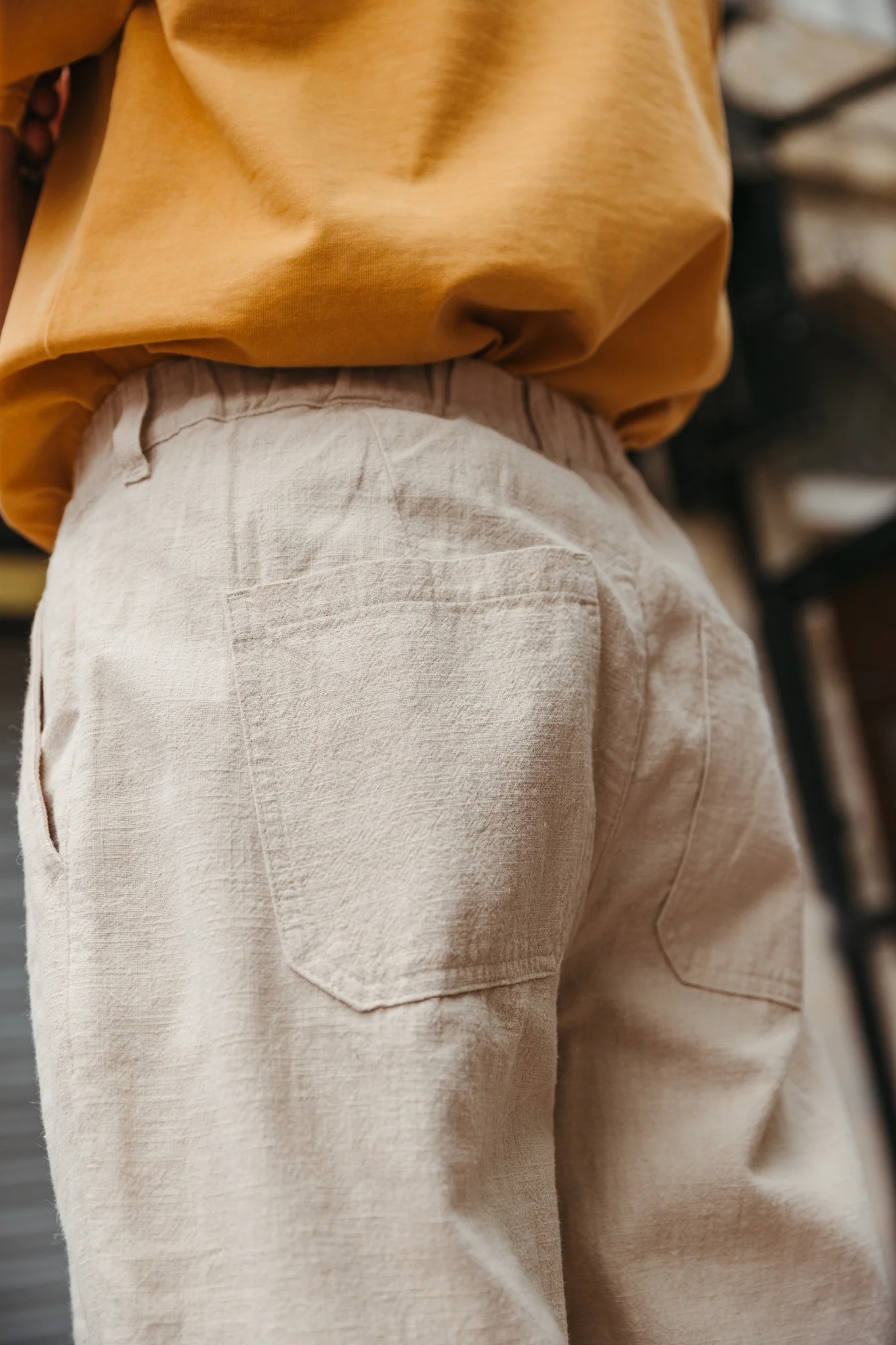 Pantalon L'Élégant - Beige - Image 4