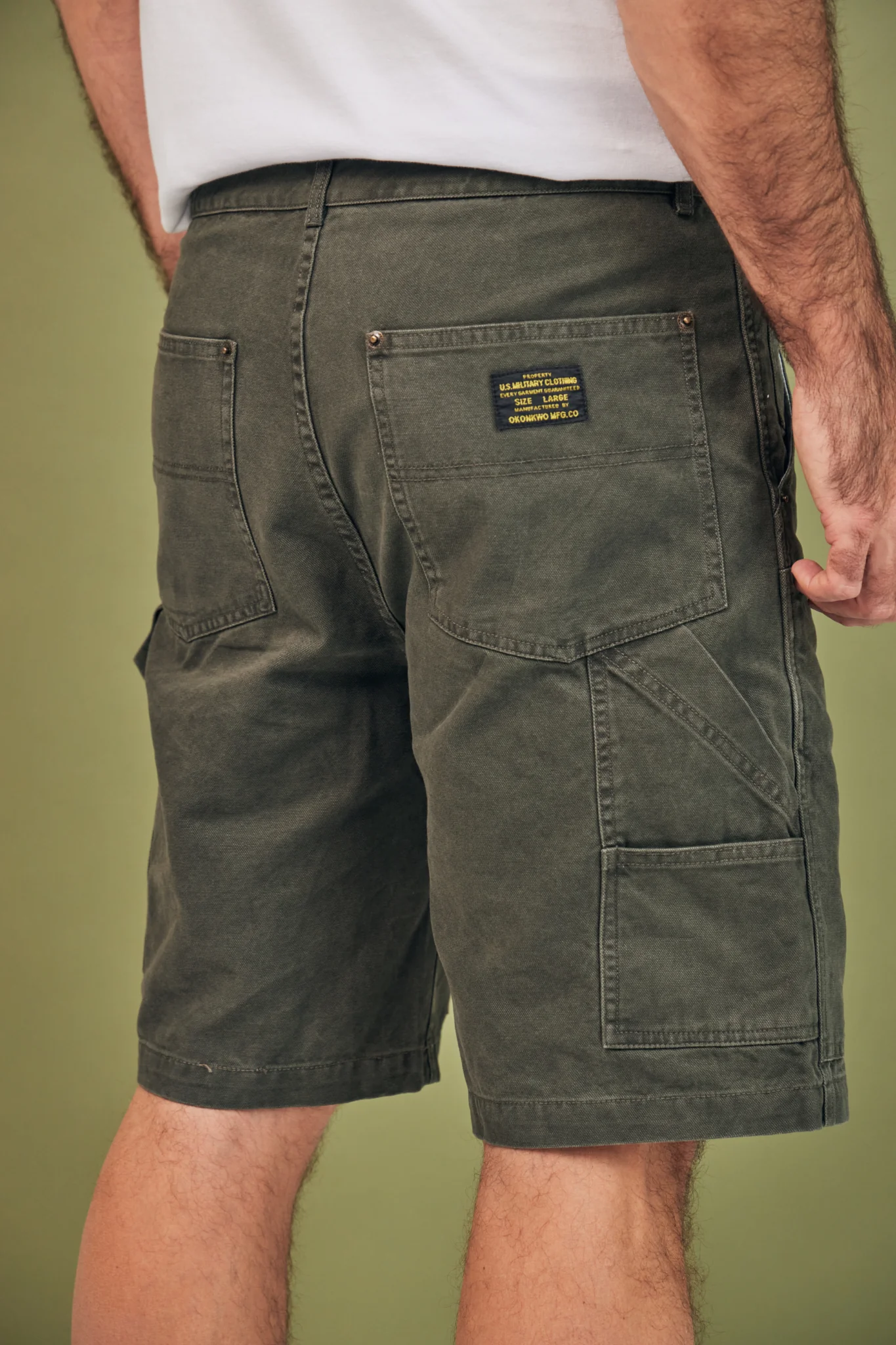 Short Le Jumeau - Moss green - Image 2
