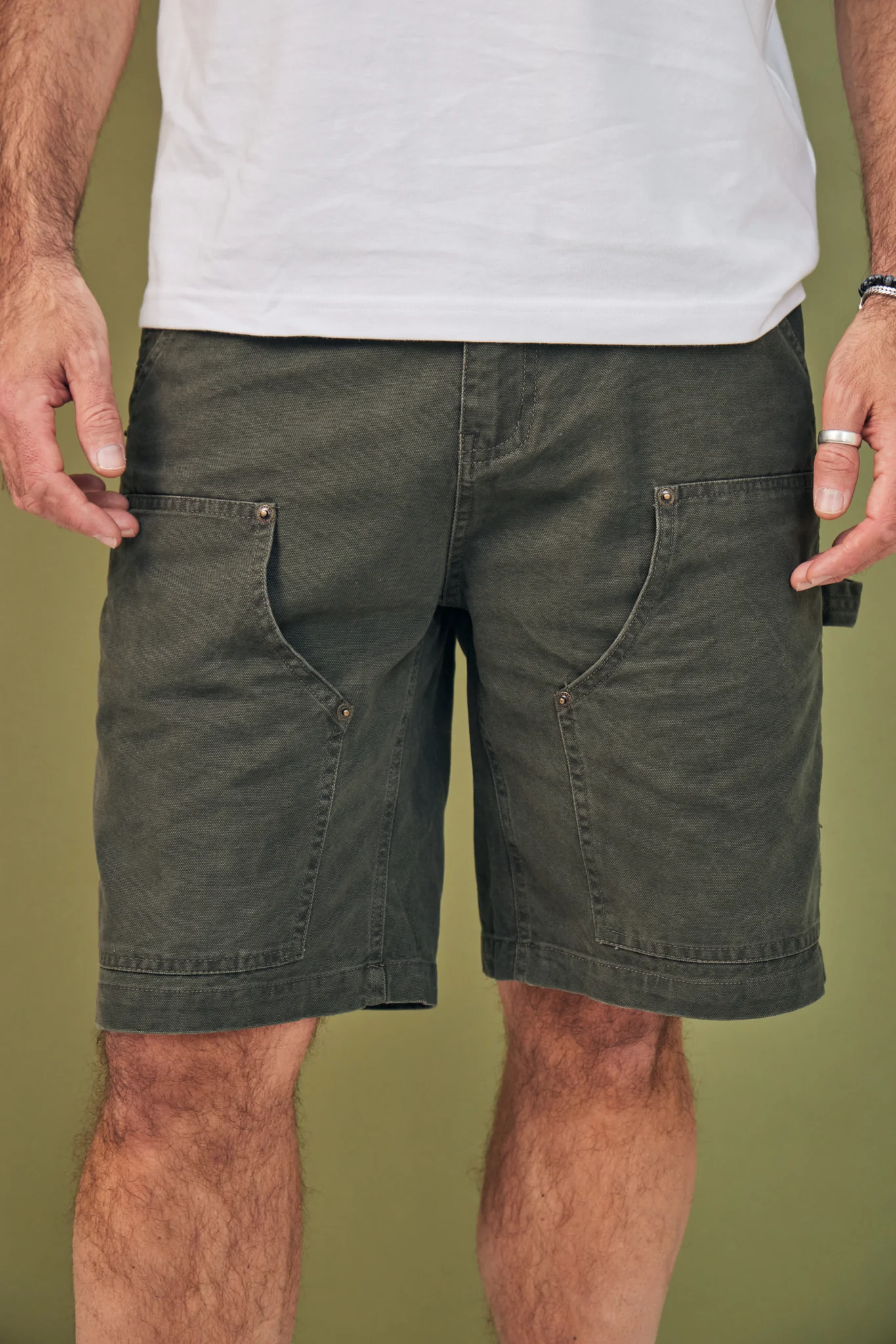 Short Le Jumeau - Moss green - Image 3