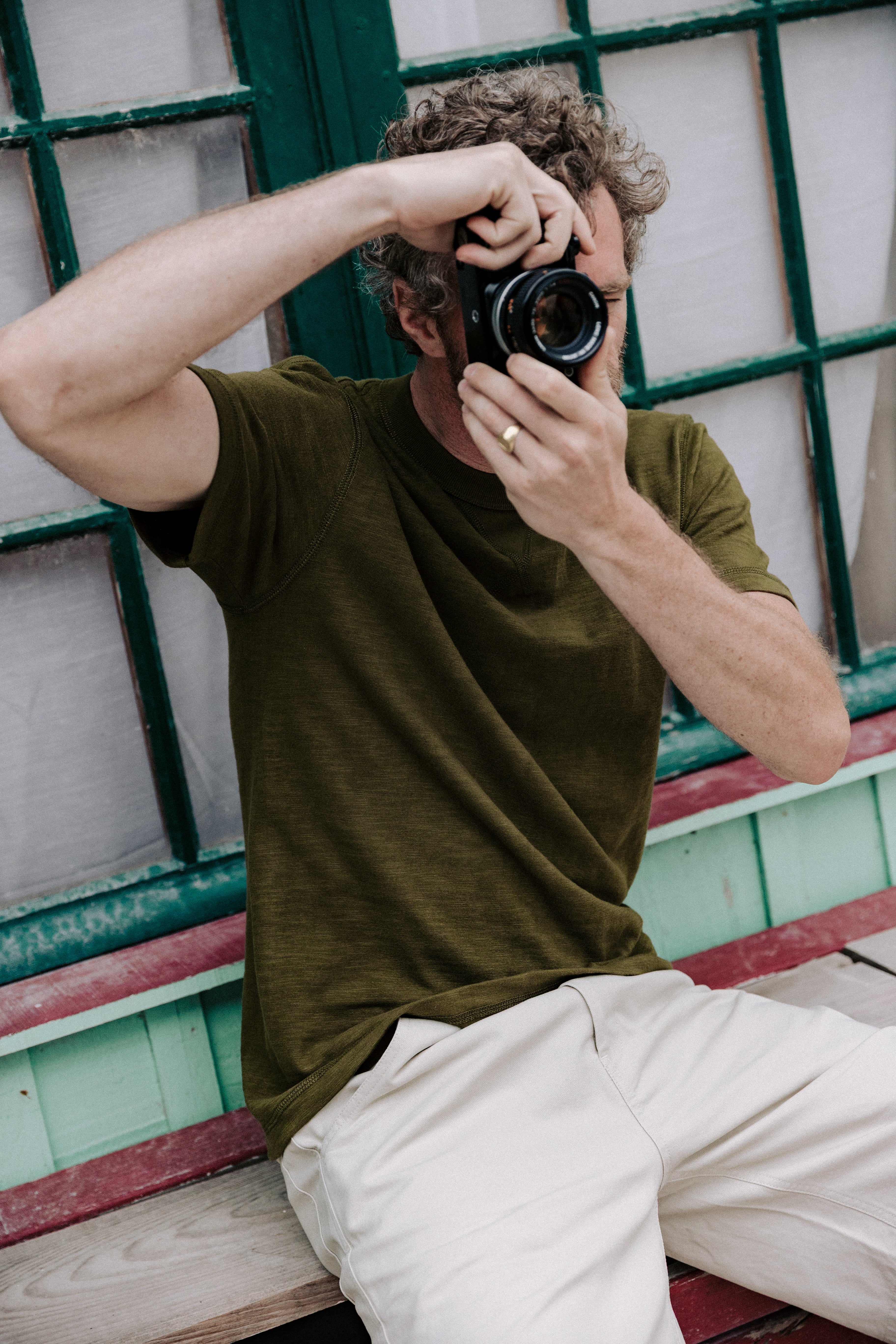 T-shirt Le Sincère - Khaki - Image 3