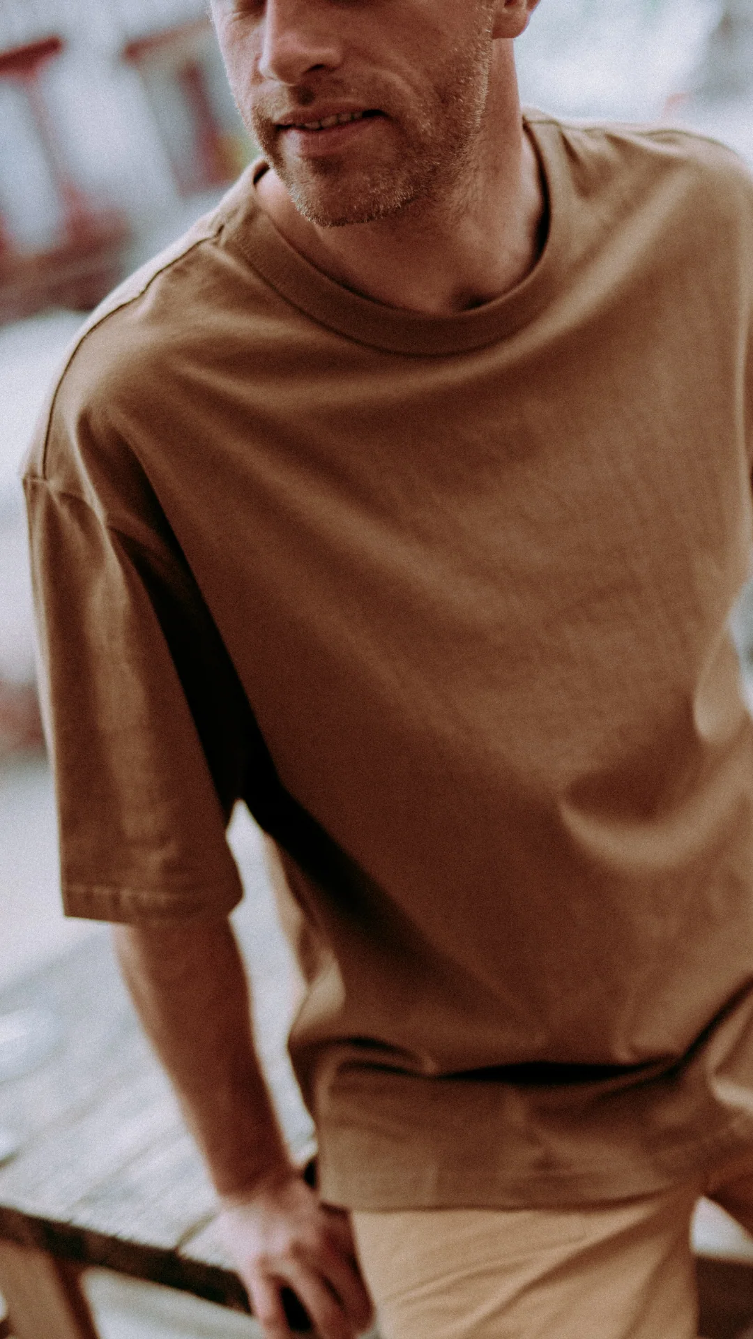 T-shirt Le Viril - camel - Image 3